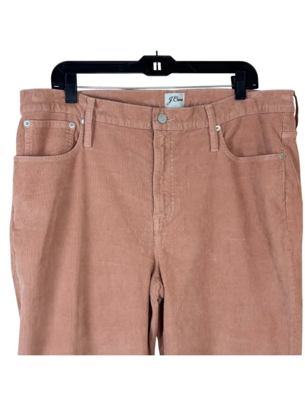 J. Crew NEW Vintage Slim Straight Corduroy Pants Women's Size 34 Pale Rose Pink